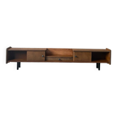 Low vintage sideboard in dark wood
