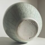 White ceramic vase by Roland Breton