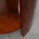 Round Art Deco coffee table in burl veneer, France ca. 1920