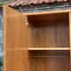 Vintage rattan and woven wicker wardrobe 1970s