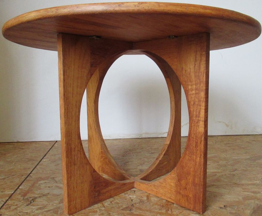 Nielson-stamped solid teak coffee table