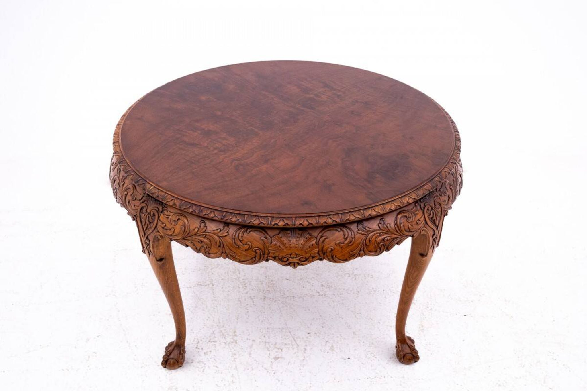 Antique, carved table, Western Europe, around 1910.