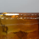 Lady jeanne in amber glass irregular appearance
