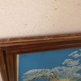 Map of the world Air France vintage Jean Massé 1970