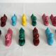 12 vintage Vallauris ceramic knife holders