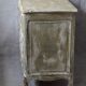 Commode arbalete ancienne patinée beige et blanc