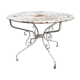 Table de jardin ancienne en fer forgé