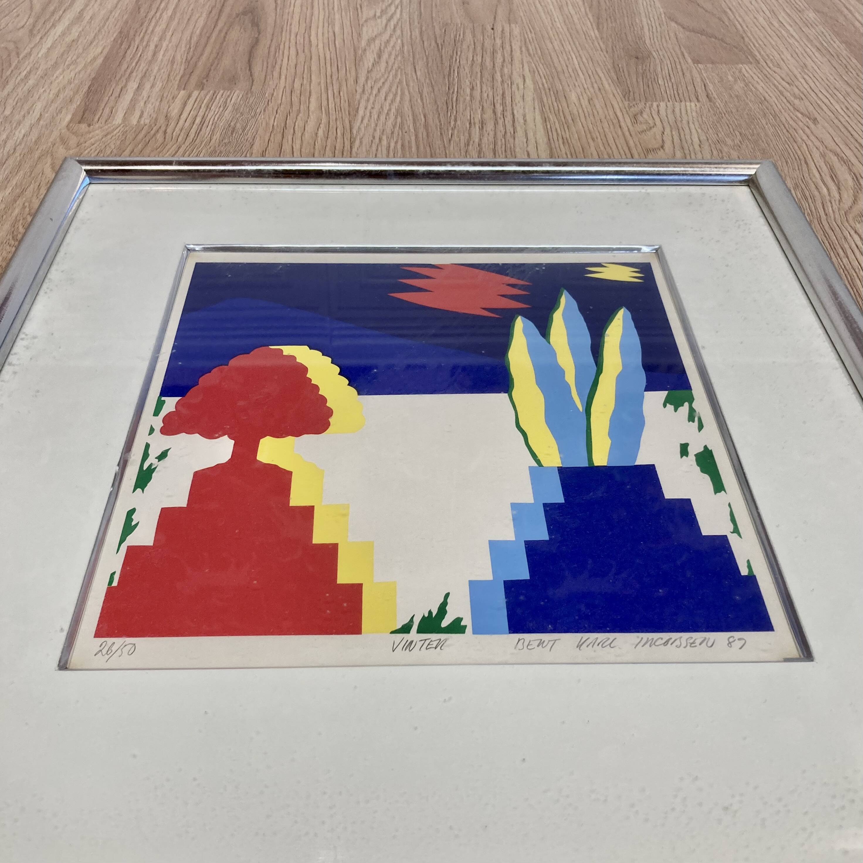 Pair of lithographs "BENT KARL JAKOBSEN".