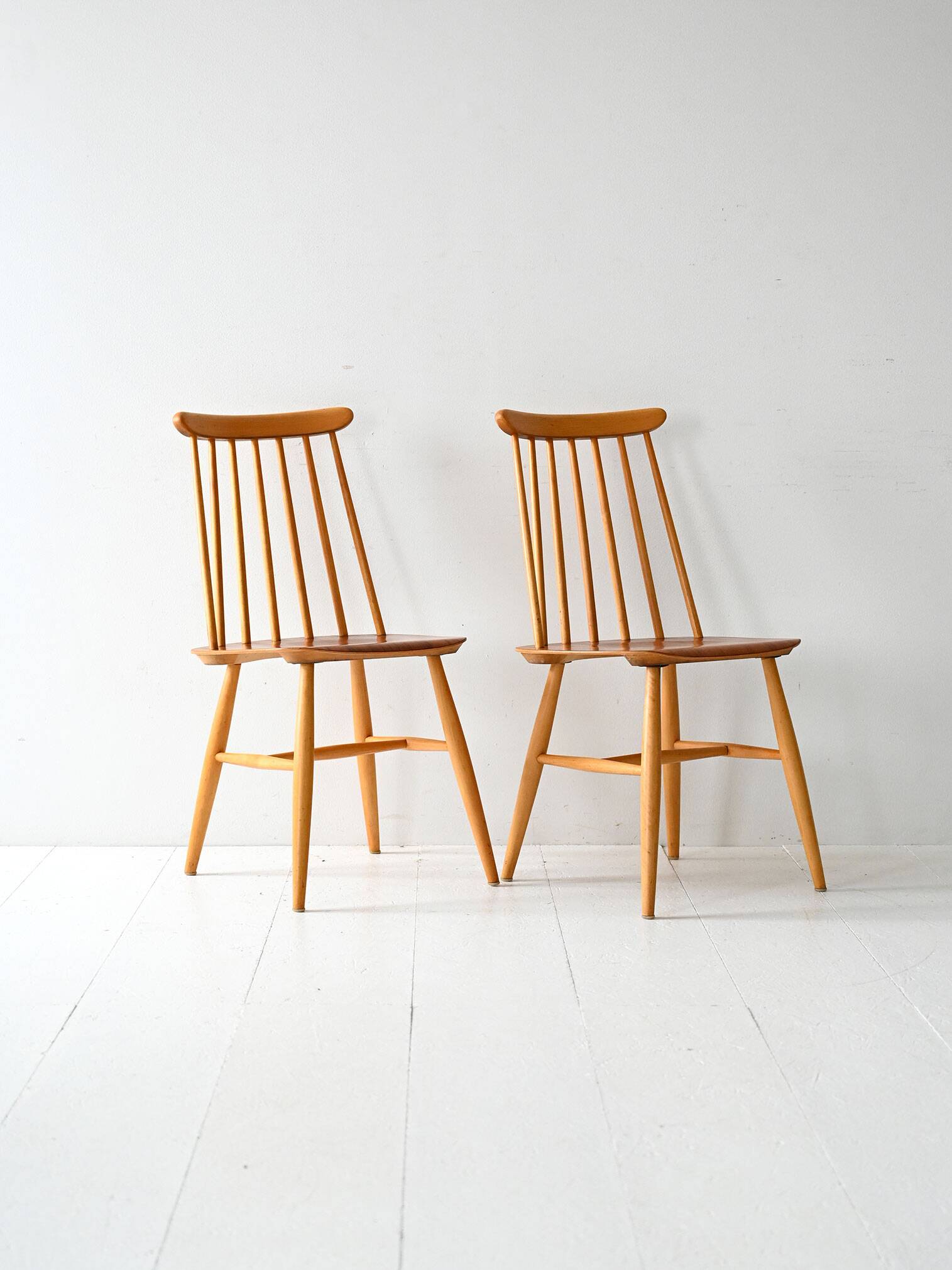Paire de chaises scandinaves Fanett par Ilmari Tapiovaara