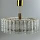 60s 70s chandelier ceiling lamp Doria Leuchten Germany Ice glass design