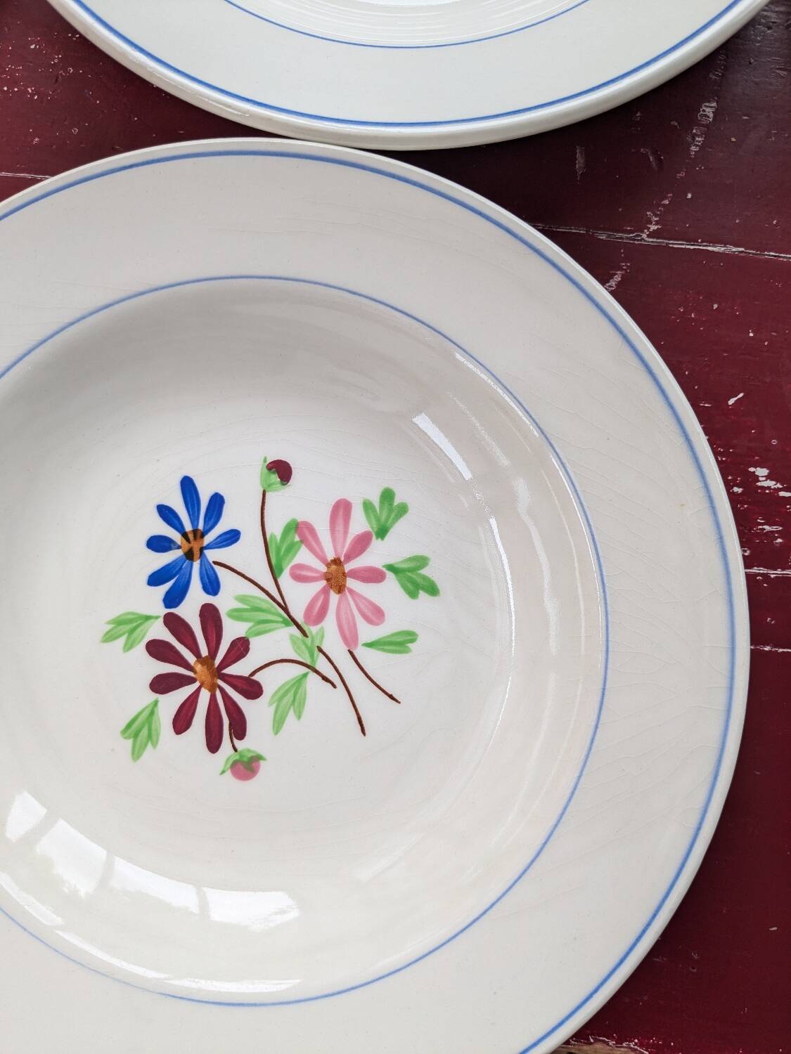 Set of 12 VF Paris soup plates