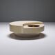 Rare rotating TRG coffee table with bar style Willy Rizzo