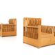 Pair of Armchairs from the " Mobili nella Valle" Series by Mario Ceroli for