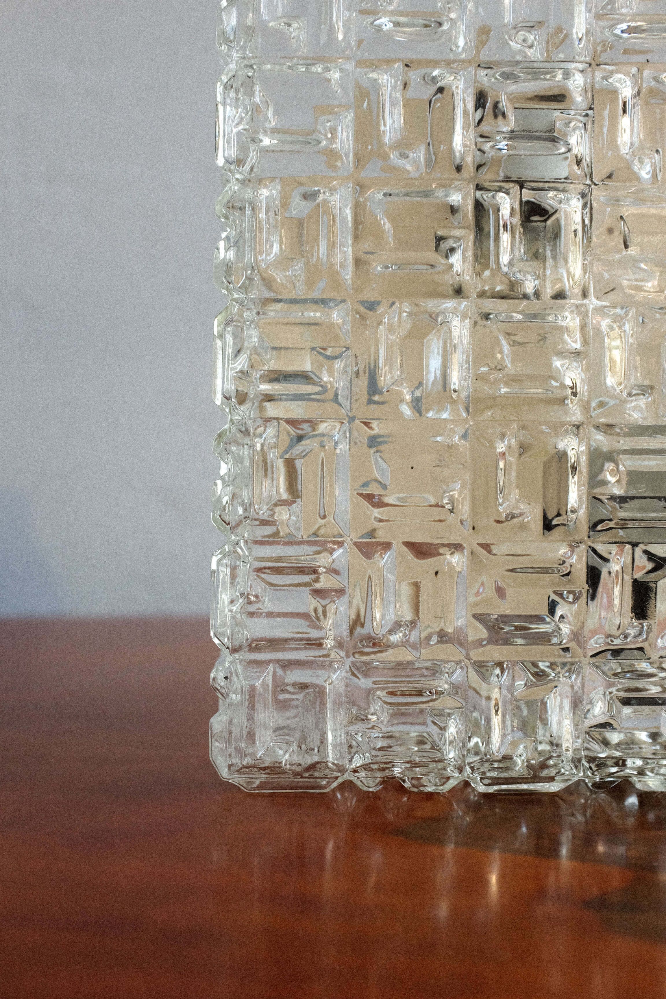 Czechoslovakian glass wall lamps by osvětlovací sklo, 1980s