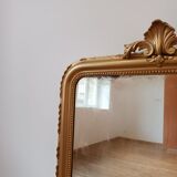 Antique mirror with pediment 119x99 cm