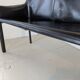 Italian designer leather bench, Enrico Pellizzoni