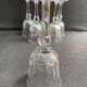 6 Red/White Wine Glasses – Mouth Blown and Hand Cut Crystal
