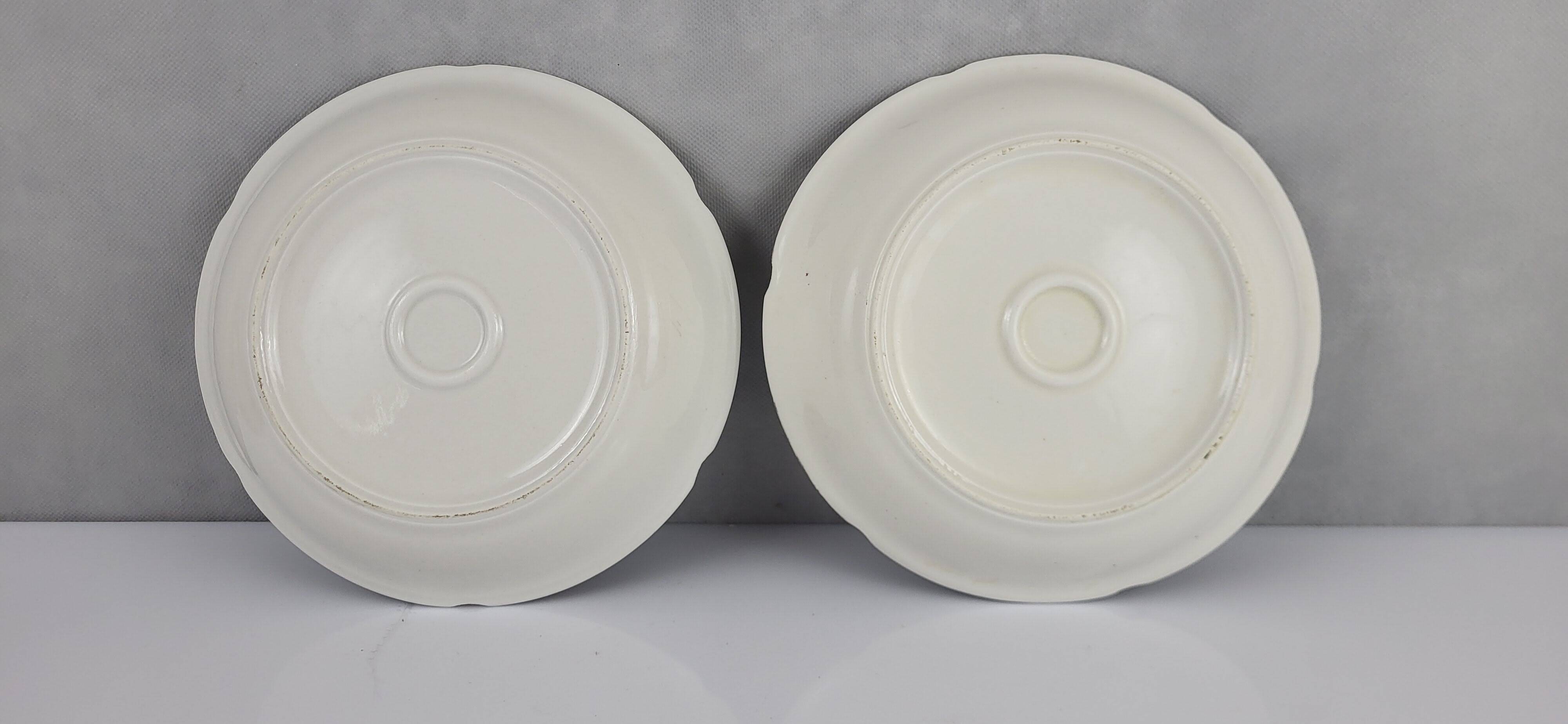 2 porcelain deep dishes