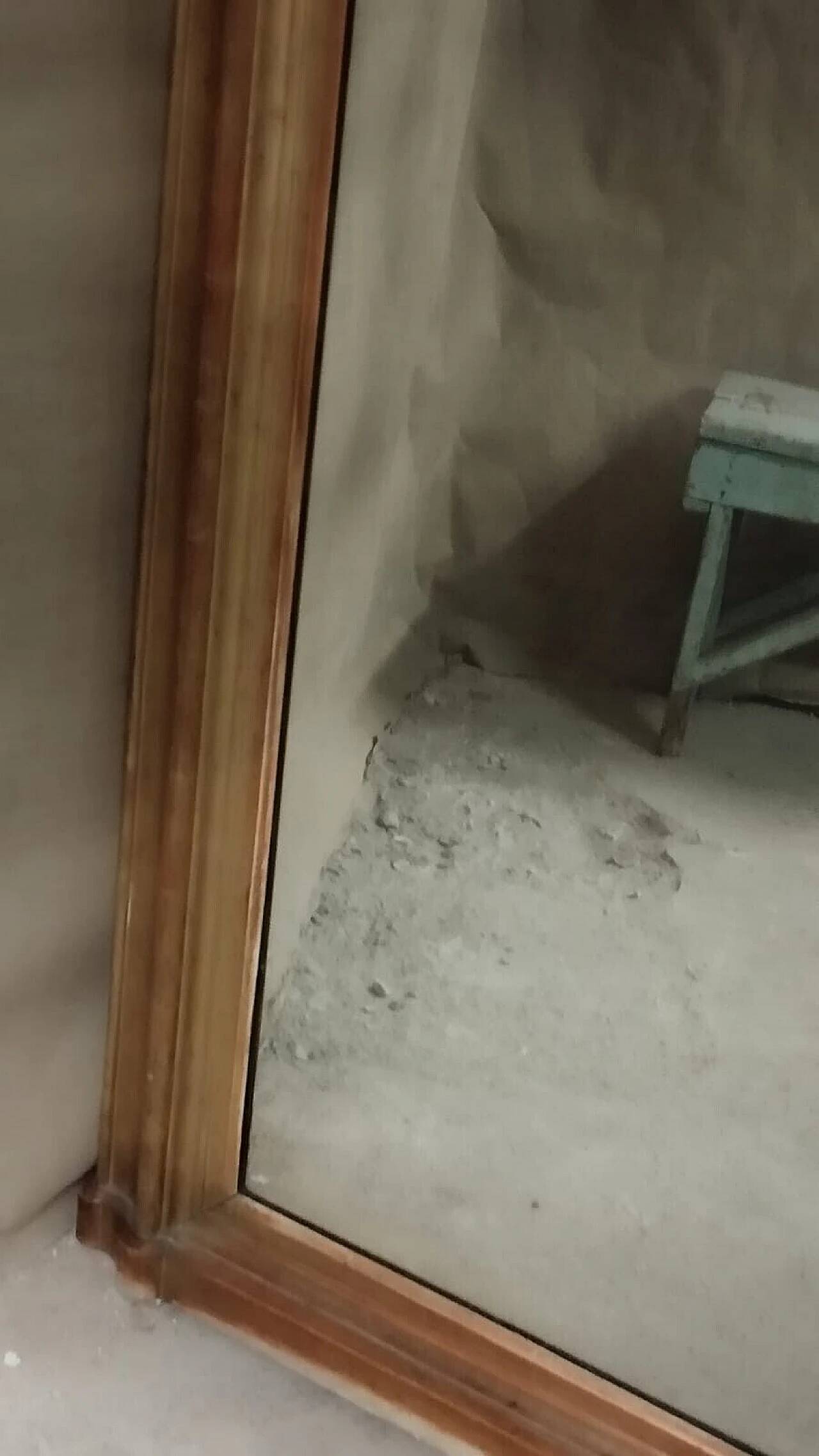 Gilded wood and pastiglia mirror, mid-19th century