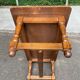 Solid wood and ceramic coffee table from the 1970s.