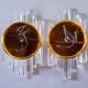 Pair of Venini Murano glass wall lights Italy 1970