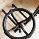 Pair of 18th century wrought iron andirons, log-carrying andirons