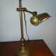 Antique brass notary lamp, desk lamp.