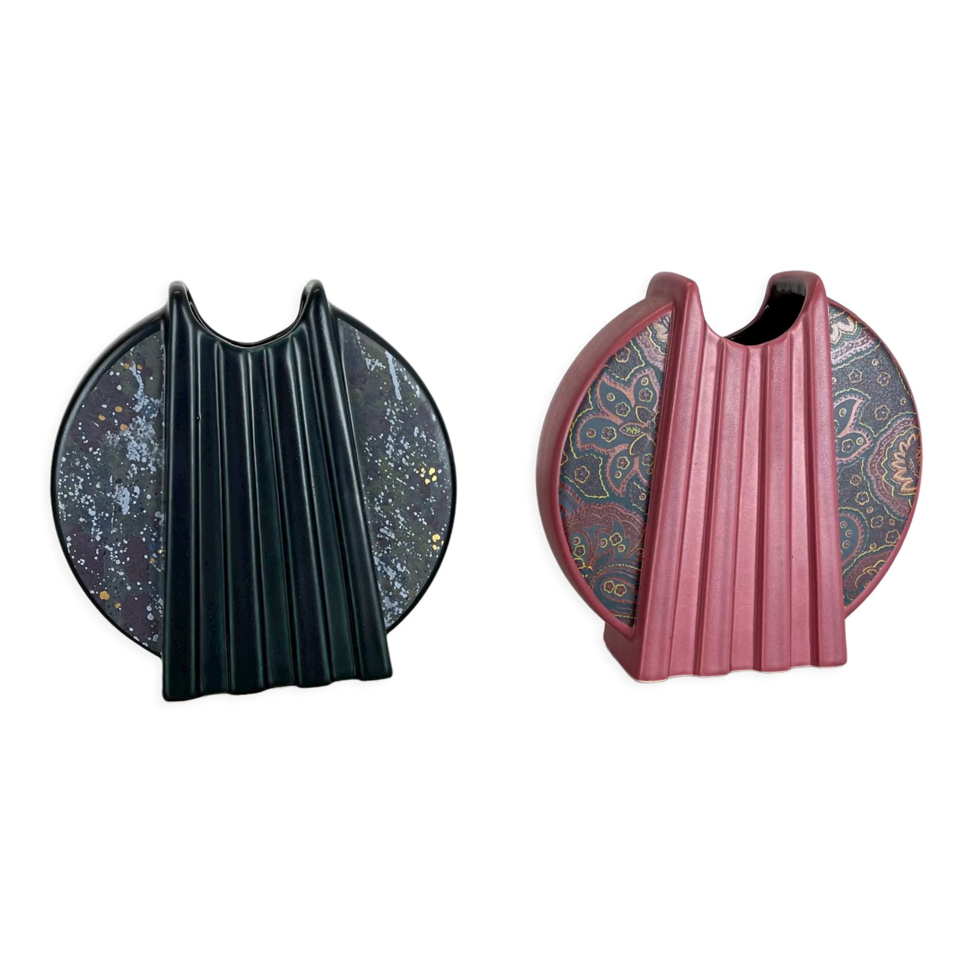 Set of 2  vases Bay Ceramics Germany, 1980s