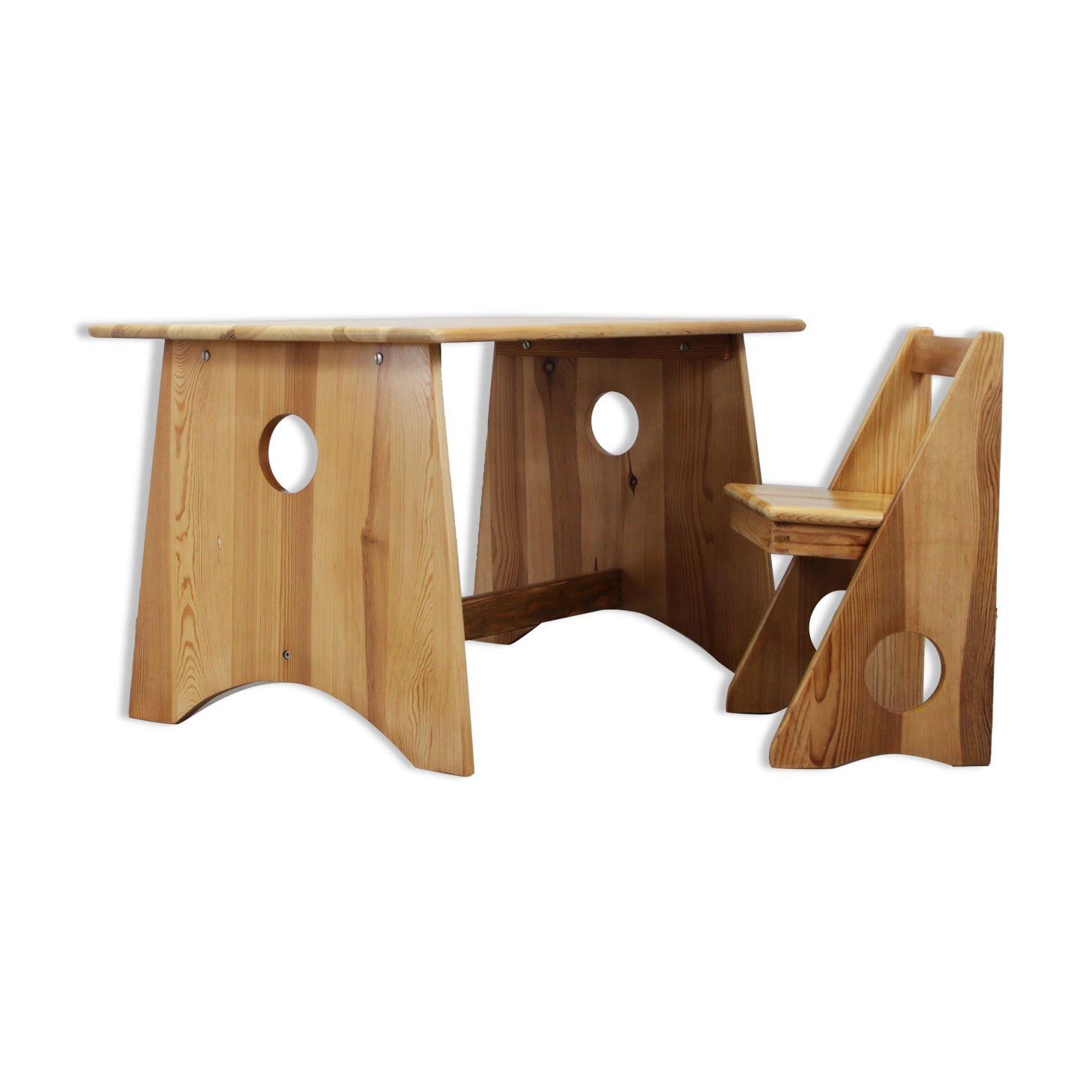 Kids desk and chair by Gilbert Marklund for Furusnickarn AB, Sweden 1970s