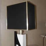 Vintage black white table lamp