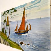 Huile sur toile, Marine signée Raymond JAFFRÉ (1918-2003)