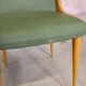 Chaise vintage vinyle vert