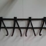 Bamboo wall mounted coat rack
