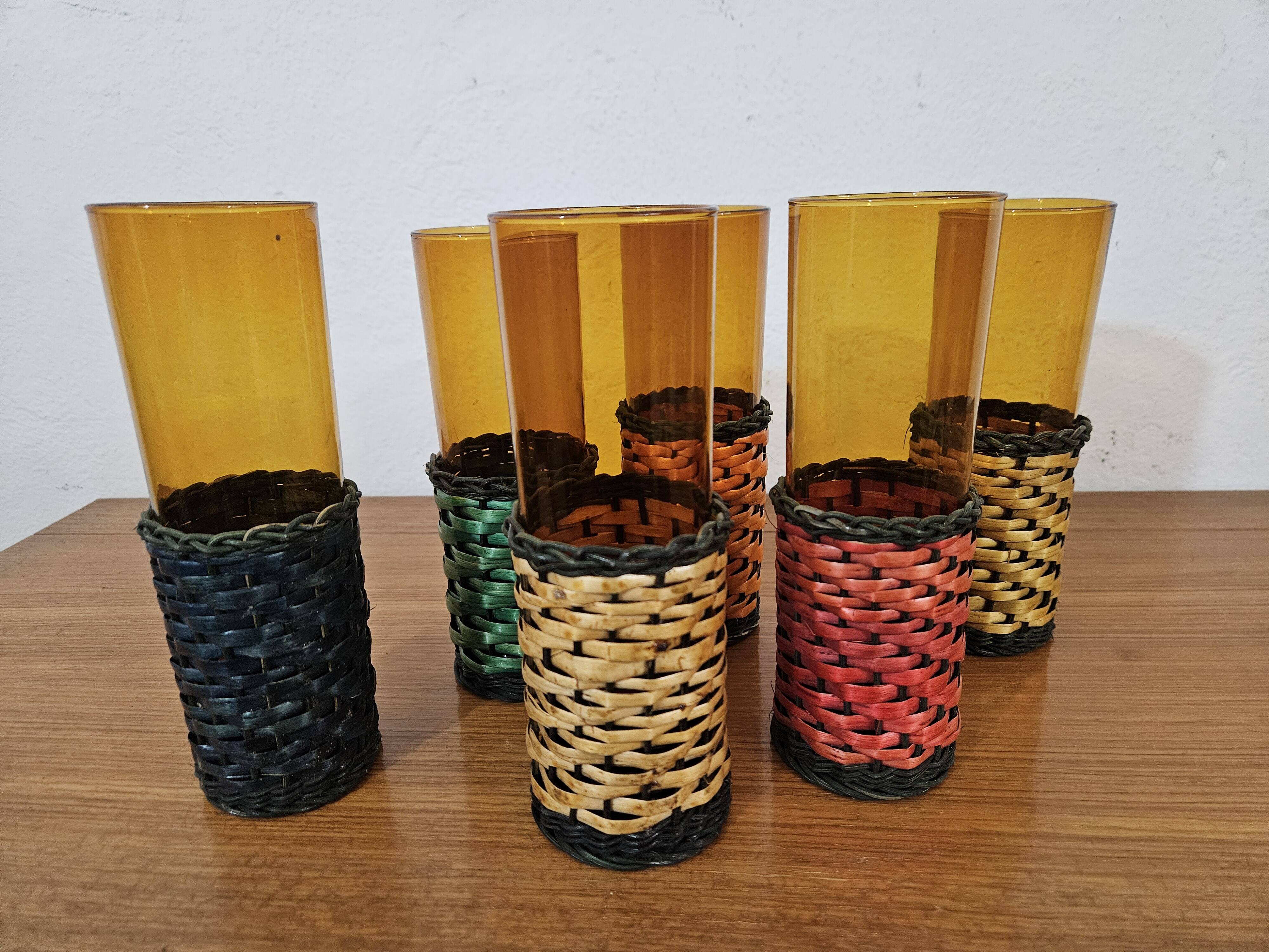 Large vintage glasses - 70's design