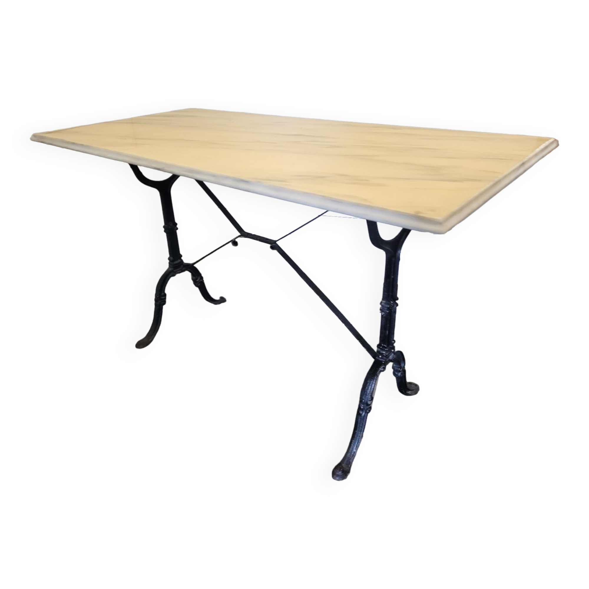 Bistro table with marble top