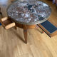 Table basse bouillotte directoire