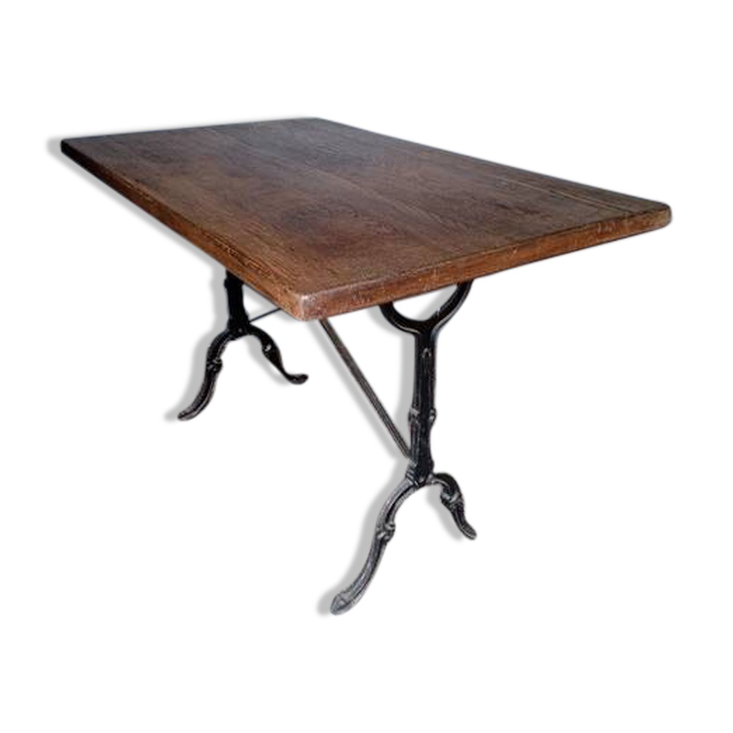 120 cm solid oak bistro table