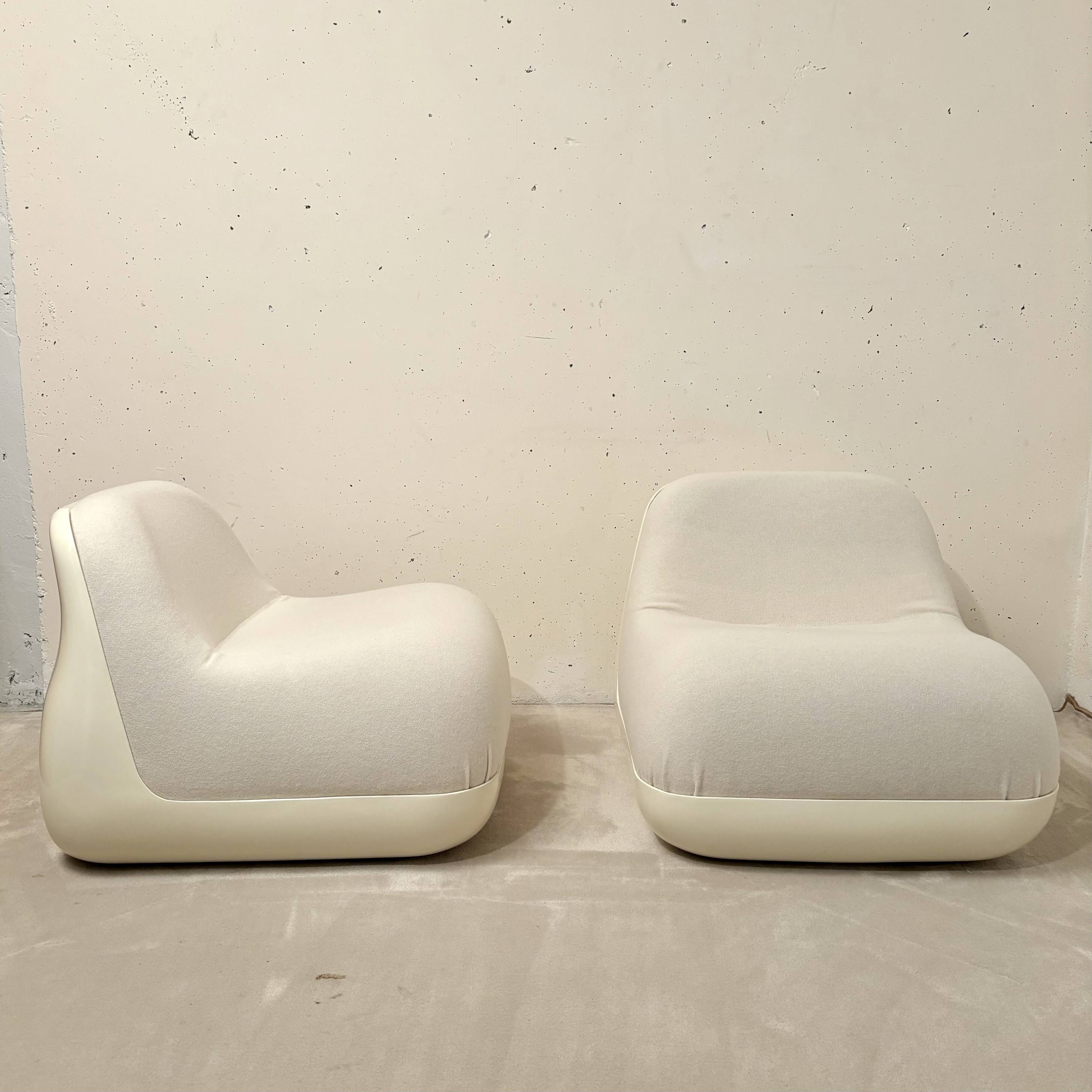Pair of Jumbo armchairs, Alberto Rosselli, Saporiti 1970