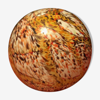 Sulphur ball of blown glass