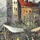 Large oil on canvas by Benett