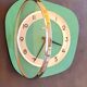 Horloge murale en formica 1960