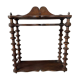 19th Century Original French Bobbin Turned Wooden Shelving Unit, Two Tier D
