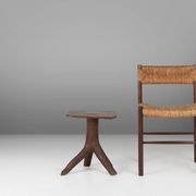 Wooden Stool with Tree Branch Legs, France 1850s