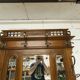 Napoleon III wardrobe in walnut, late 19th century, 3 mirrors, marble.