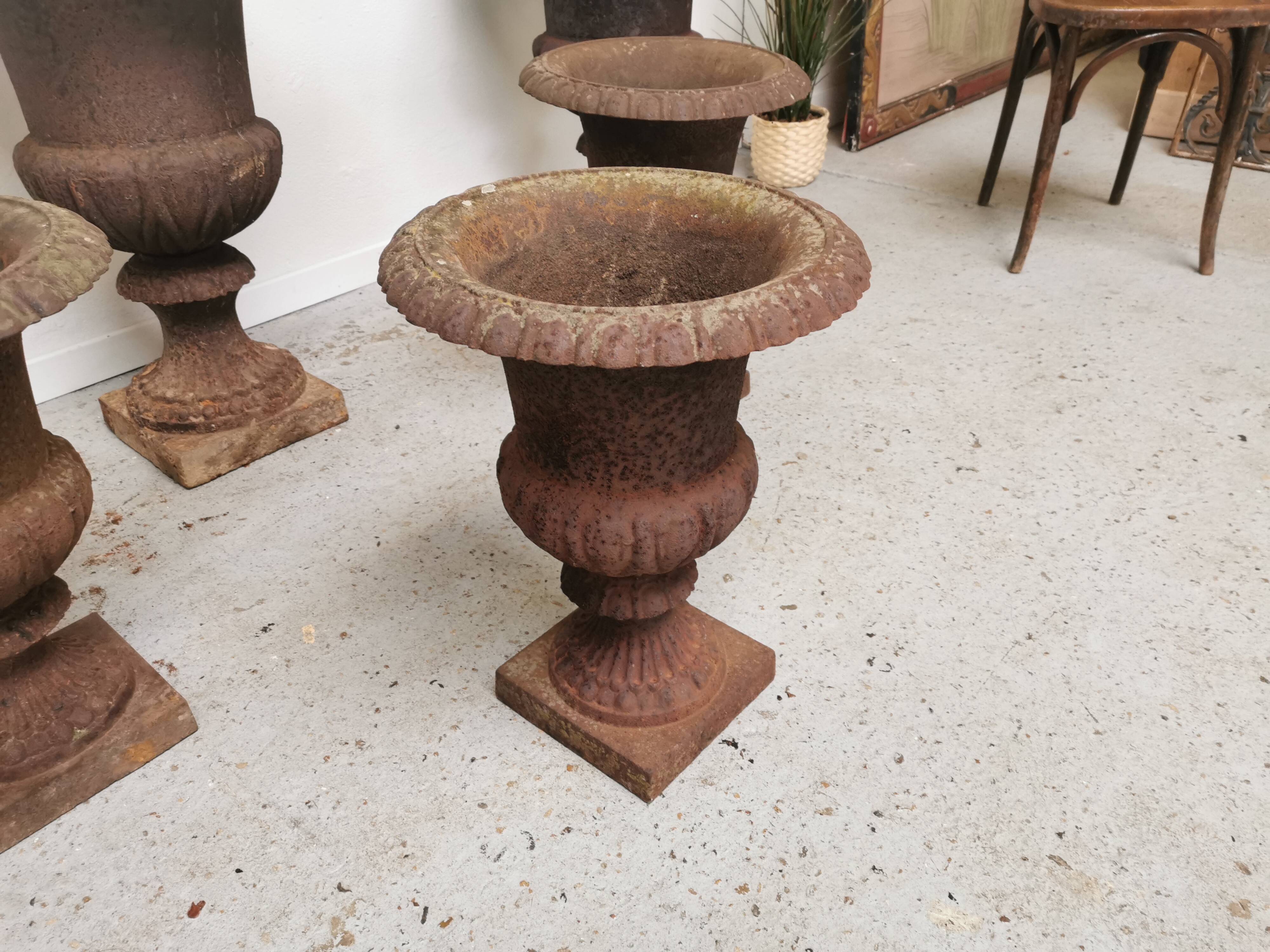 Paire de vase Médicis en fonte 50cm
