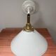 Applique murale en opaline blanche inclinable