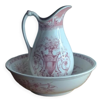 Pitcher and toilet basin