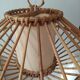 Suspension en rotin vintage