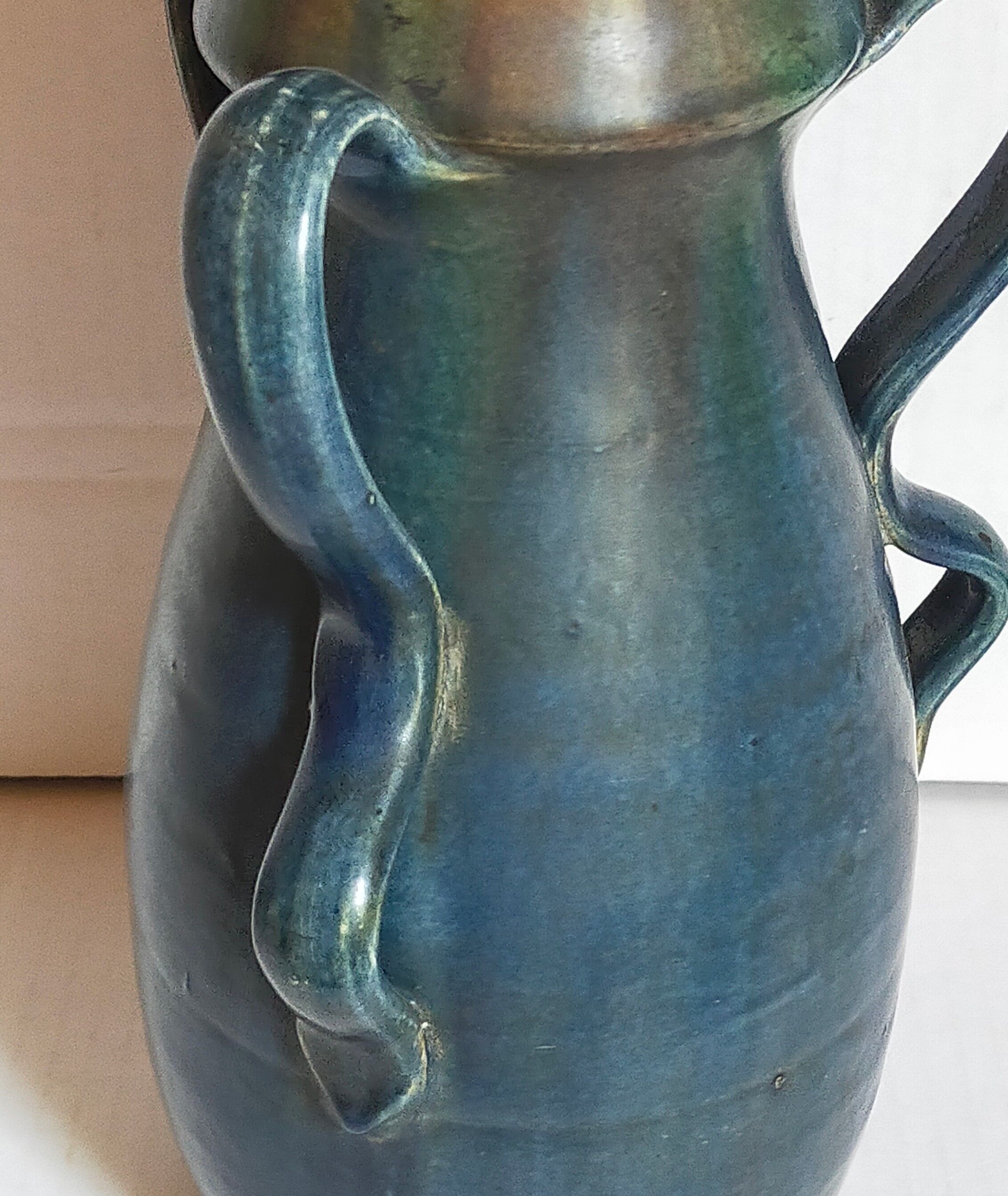 Duo of Flemish pottery of Charles and Auguste Maes early twentieth century