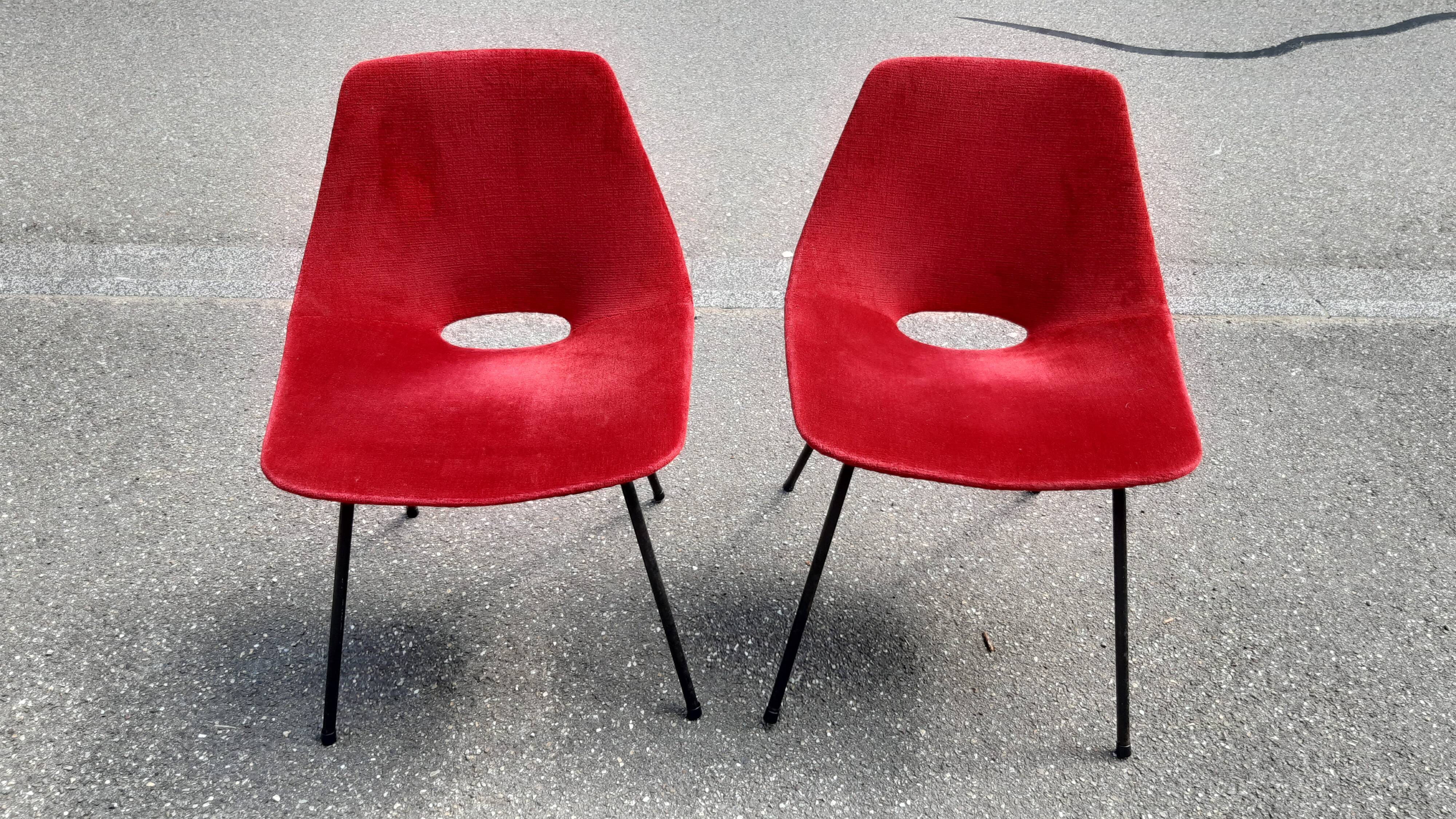Pierre Guariche barrel chairs